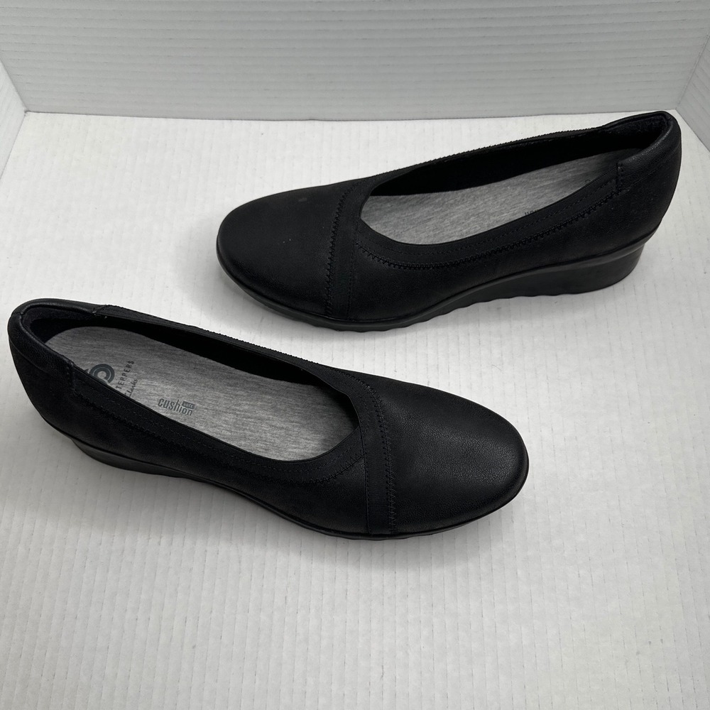 Clarks Black Women's Slip-On Flats